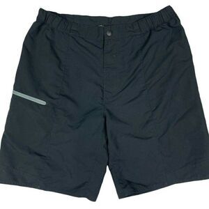 Columbia Omni Shade Board Shorts Mens Medium Elastic Waist Zip Pocket Navy